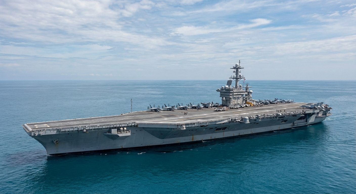 The World's Largest Aircraft Carrier: Dominating the Oceans with 337 Meters and 100,000 Tons