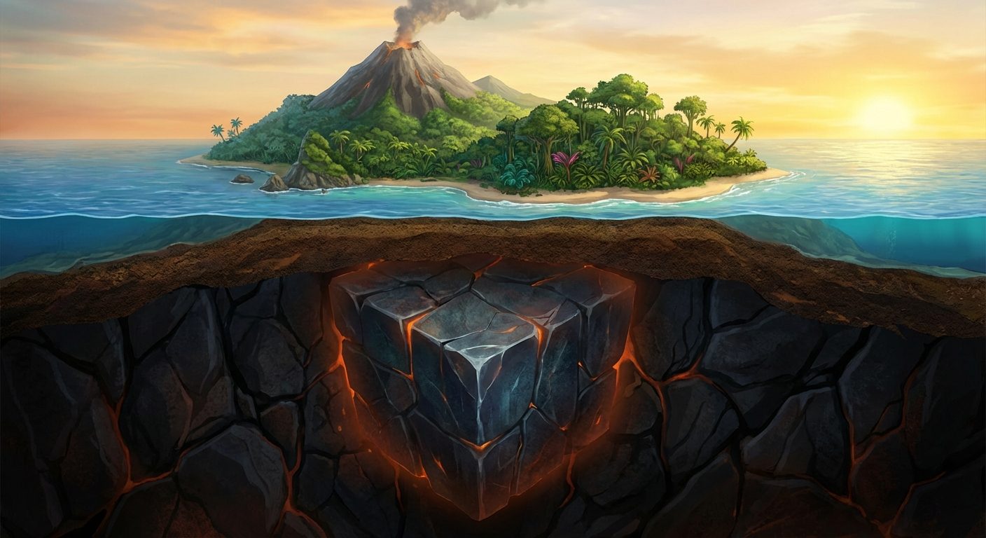 The Giant Underground Block Beneath Hawaii That Stabilizes Volcanic Hotspots